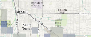 Screenshot of the National Weather Service hazards map